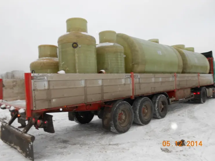 Доставка партии септиков на объект